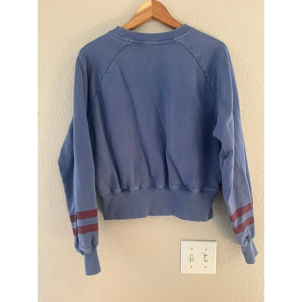 WEAR by Erin Andrews Colorado Avalanche NHL Sweatshirt Blue Cropped Large L